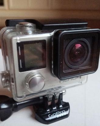 GoPro Hero4 + custodia + accessorio rotazione 360°