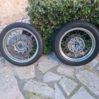 Coppia cerchi a raggi per bmw r850r r1100r 