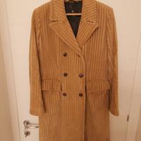 Cappotto Fay donna velluto a coste colore cammello