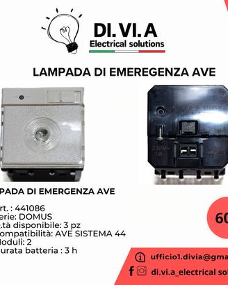 LAMPADA DI EMEREGENZA AVE