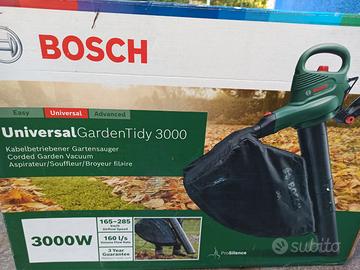 Bosch Soffiatore Aspiratore Universal GardenTidy 3000 W sacco 50 lt 