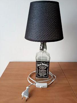 `Lampada da tavolo artigianale bottiglia Jack Dani