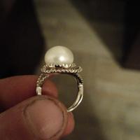 anello perla vera
