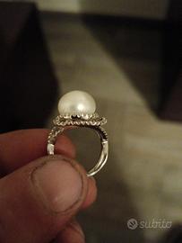 anello perla vera