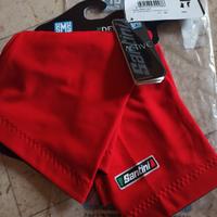 Gambali rossi  x ciclismo Santini taglia XL