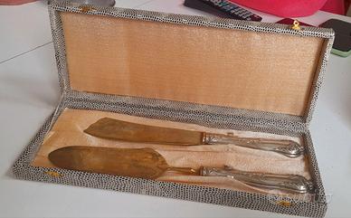 Servizio posate da dessert, vintage in argento 