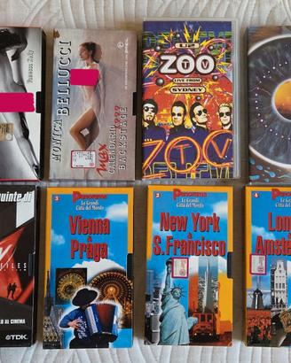 VHS Nr. 8 Video cassette miste (Pink Floyd, U2...)