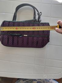 Borsa a mano Camomilla Milano - Viola e Pois Neri 