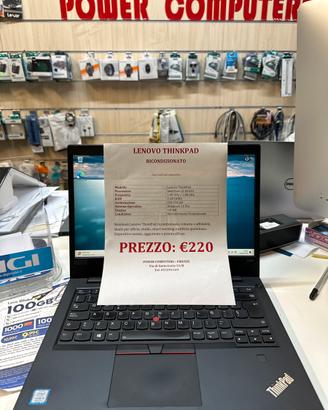 LENOVO THINKPAD  RICONDIZIONATO