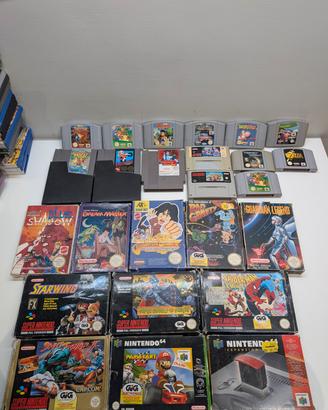 Lotto videogiochi Nintendo nes, snes e Nintendo 64