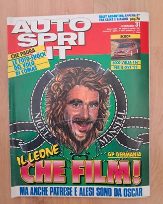 Autosprint 1991 Incidente COMAS  Alfa 167 Gruppo A