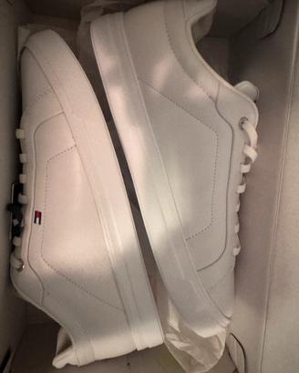 Snakers scarpe unisex bianche Tommy Hilfiger 43