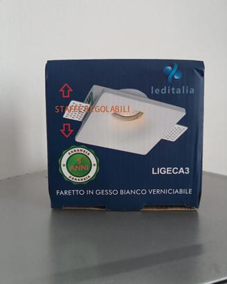 Faretto in gesso ceramico
