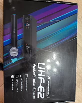 doppio radio microfono omnitronic uhf-e2 