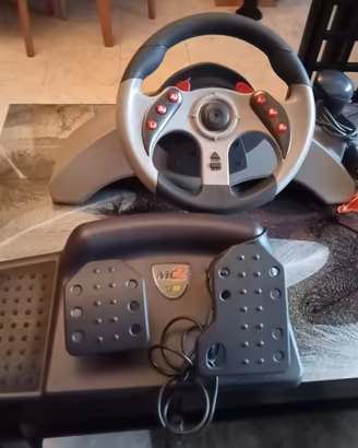 Volantino più pedaliera PlayStation 2