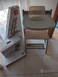 Stokke Tripp Trapp Whitewash + Baby Set + Vassoio