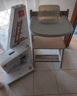 Stokke Tripp Trapp Whitewash + Baby Set + Vassoio