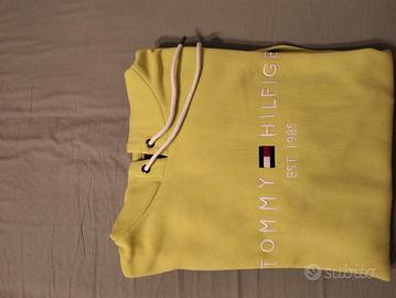 Tommy Hilfiger felpa taglia M verde blu 