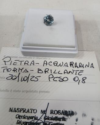 pietra acquamarina con garanzia 