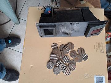 gettoniera a gettoni vintage