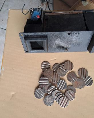 gettoniera a gettoni vintage