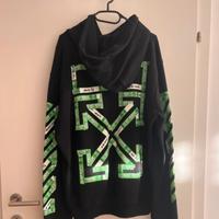 Felpa Off-White Nera Verde