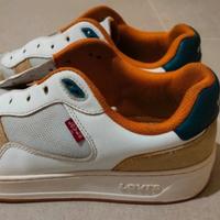 scarpe bianche grigio beige uomo Levis 