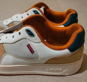 scarpe bianche grigio beige uomo Levis 