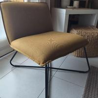 poltroncina scandinava giallo ocra