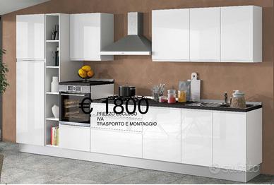 Cucina moderna lineare l.390 cm Pronta consegna