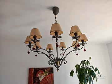 Lampadario a 9 lampadine 