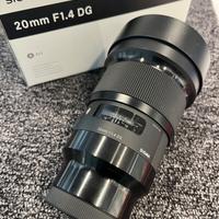 Sigma ART 20mm f1.4 Sony nuovo!