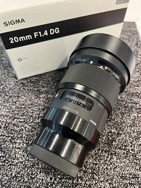 Sigma ART 20mm f1.4 Sony nuovo!