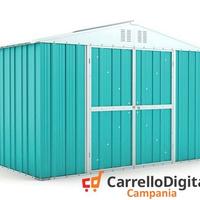 Box giardino lamiera zincata 327x155 azzurro