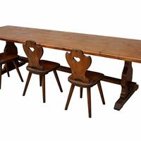 Set Tavolo Massello + 12 Sedie Tirolesi