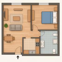 Bilocale con balcone a 600 euro TUTTO INCLUSO