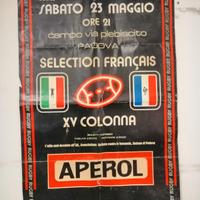 rugby manifesto originale del 1981  23 maggio