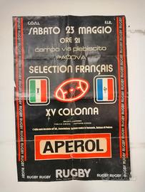 rugby manifesto originale del 1981  23 maggio