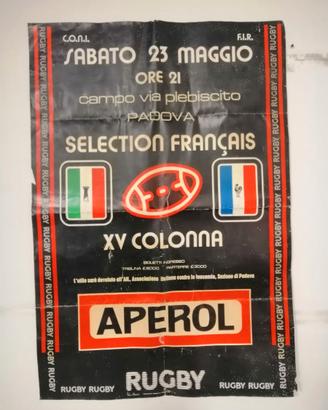 rugby manifesto originale del 1981  23 maggio