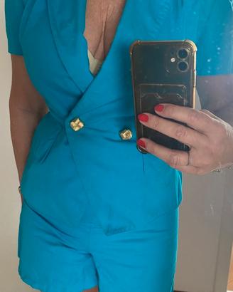 Tailleur estivo azzurro