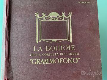 LA BOHÉME - GRAMMOFONO Con cofanetto originale Ope
