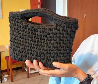 borsa in corda di cotone fatta a mano 