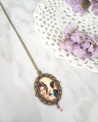 collana cammeo Jane Austen Orgoglio e Pregiudizio 