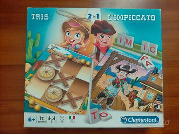 Gioco in scatola per bambini Tris e L'Impiccato