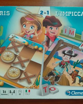 Gioco in scatola per bambini Tris e L'Impiccato
