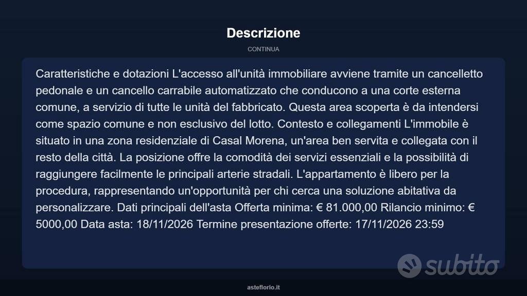 Appartamento – Roma, Casal Morena - Vista 4