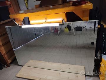 Specchiera 120 x 70 bordo azzurro