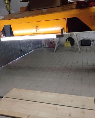 Specchiera 120 x 70 bordo azzurro