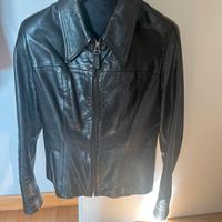 Giubbotto donna S/M vera pelle nero