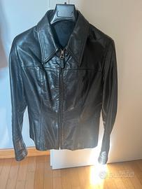 Giubbotto donna S/M vera pelle nero